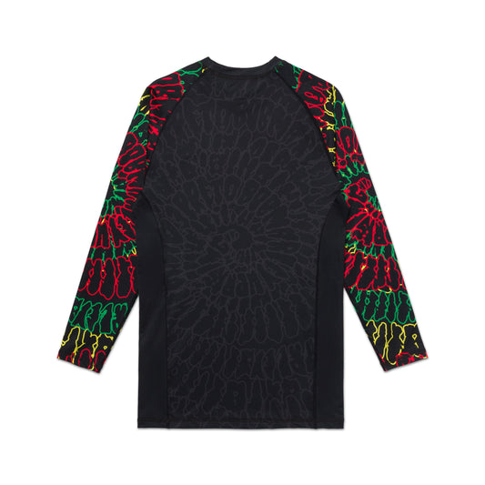 A&P x BOB MARLEY ‘UPRISE SWIRL’ LS RASHGUARD