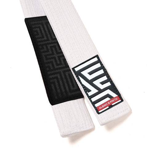 Classic Herringbone Belt (White)