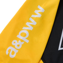 Load image into Gallery viewer, A&amp;PWW Kids SS Rashguard: (Yellow/Black)
