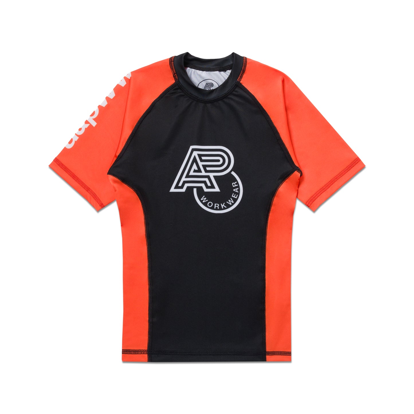 A&PWW Kids SS Rashguard: (Orange/Black)
