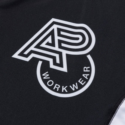 A&PWW Kids SS Rashguard: (White/Black)