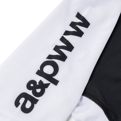 A&PWW Kids SS Rashguard: (White/Black)