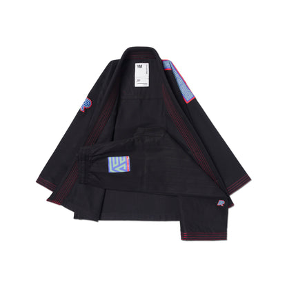 KIDS GRB HB Classic Kimono (Black)