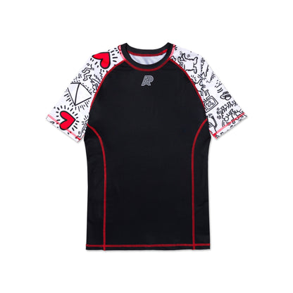 A&P x KEITH HARING SS RASHGUARD