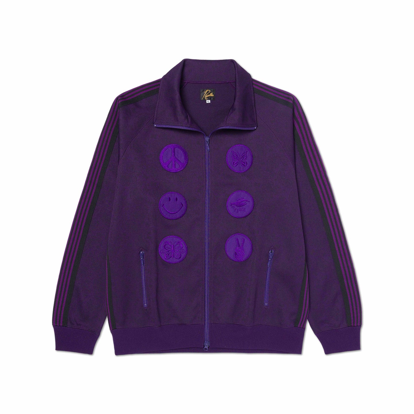 A&P NEEDLES Paisley track jacket (Plum)