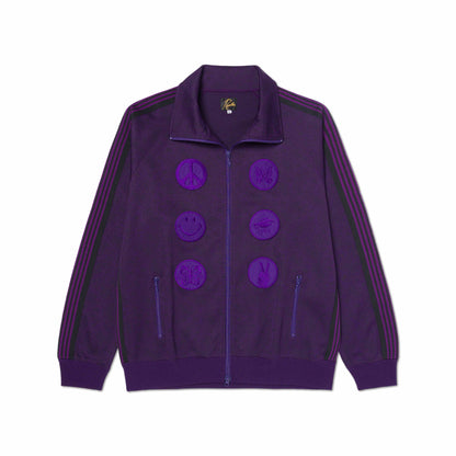 A&P NEEDLES Paisley track jacket (Plum)