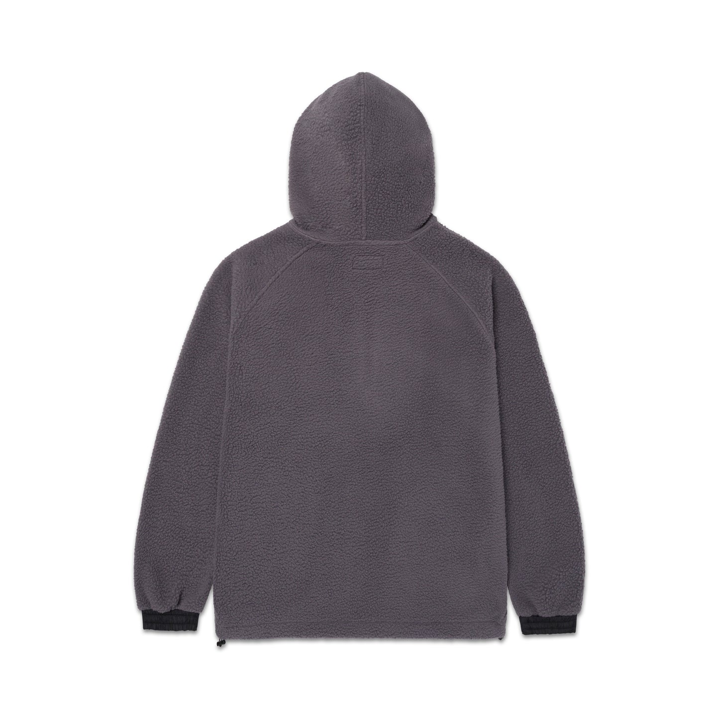 A&P BERBER FLEECE HALF-ZIP MOCK HOODIE (CHARCOAL)