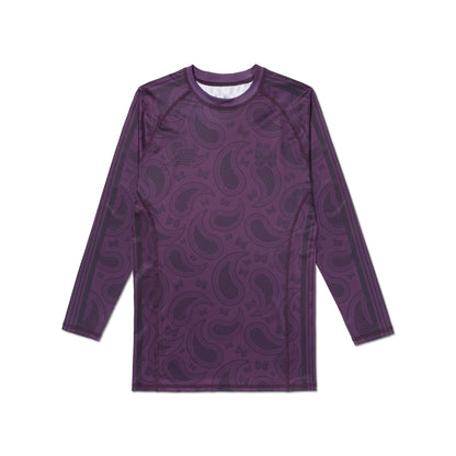 A&P NEEDLES Paisley LS Rashguard (Plum)