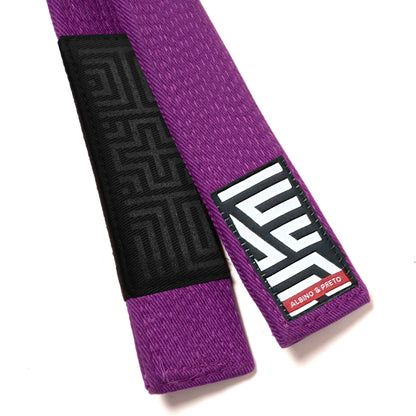Classic Herringbone Belt (Purple)