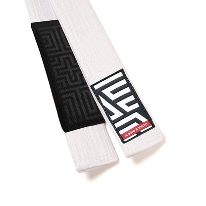 Classic Herringbone Belt (White)